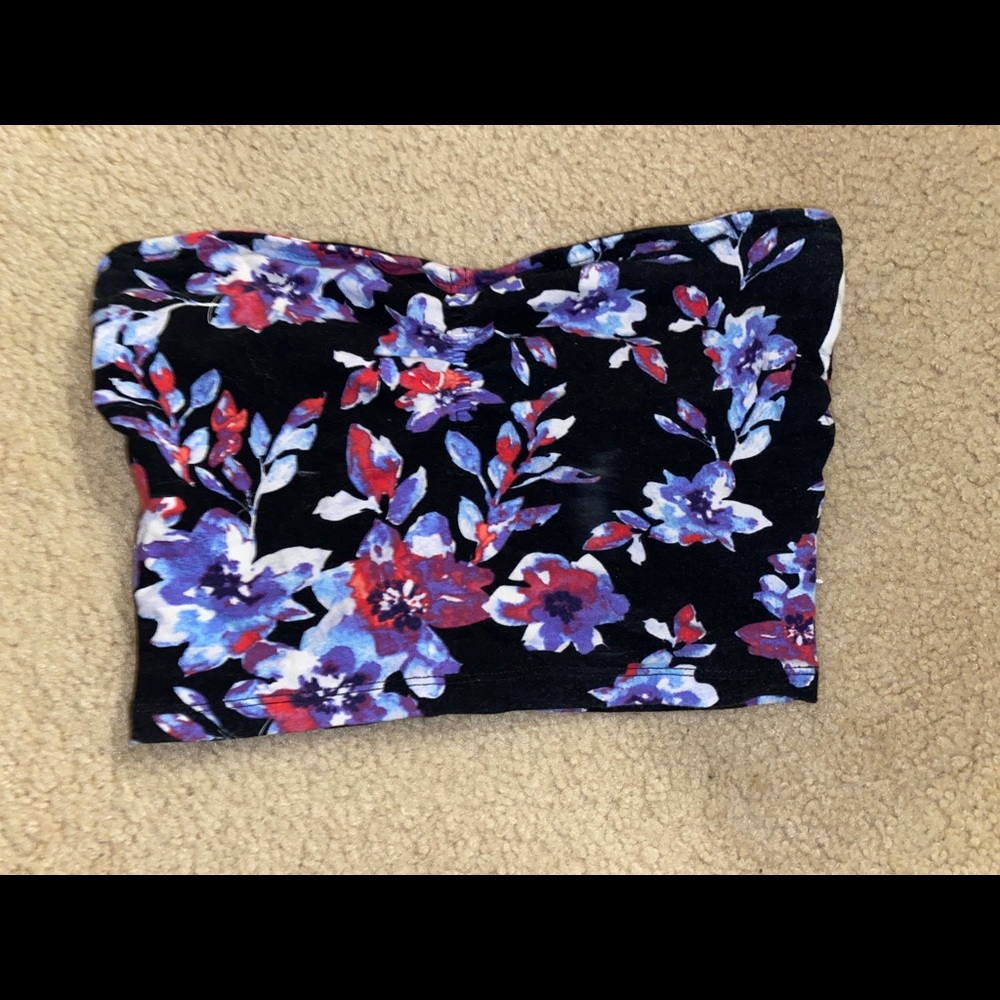 Floral tube top